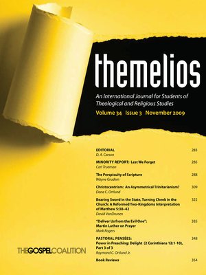 cover image of Themelios, Volume 34, Issue 3